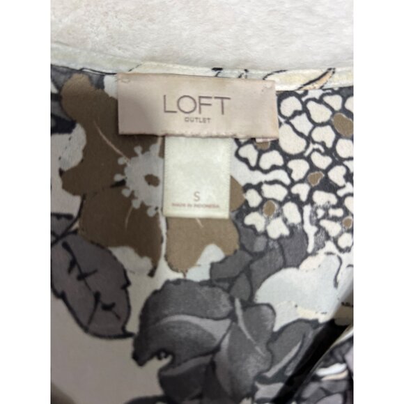 Loft Sleeveless Floral Blouse Polyester/Cotton women size small - Picture 5 of 5